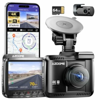 AZDOME GS63H Pro 4K dash cam front and rear