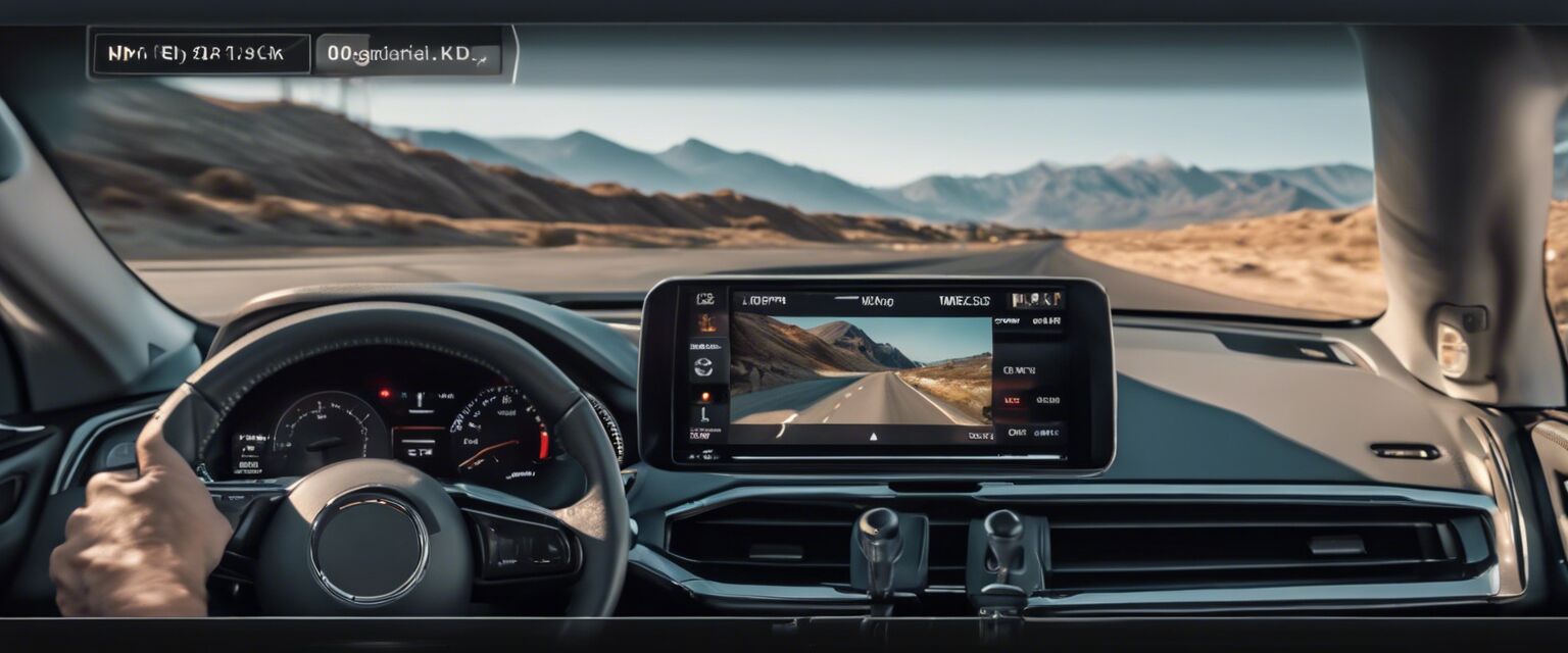 Dashboard camera settings display