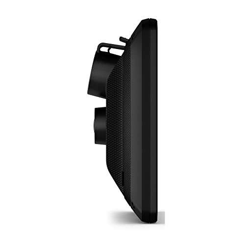 Side view of a black speaker